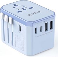 Epicka - Universal Travel Adapter with 3 USB-C and 2 USB-A Ports Charger for USA EU UK AUS (TA-10...