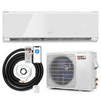 Costway 12000 BTU Wifi Enabled Mini Split Air Conditioner &amp; Heater with Heat Pump White - White