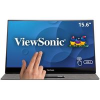 ViewSonic - TD1655 15.6&quot; LCD FHD Touch Screen Monitor (USB-C, Mini HDMI) - Black