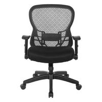 OSP Home Furnishings - Professional R2 SpaceGrid Back Manager’s Chair with Adjustable Lumbar Supp...