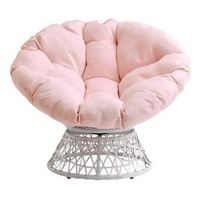 OSP Home Furnishings - Papasan Chair - Pink