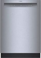Bosch - 300 Series 24" Front Control Smart Built-In Stainless Steel Tub Dishwasher with 3rd Rack,...