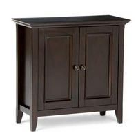 Simpli Home - Amherst Low Storage Cabinet - Hickory Brown