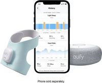 eufy - S320 Smart Sock WiFi Baby Monitor with Receiver and Customizable Wellness Tracker - Blue