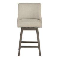 OSP Home Furnishings - Granville 26" Swivel Stool - Wheat / Grey