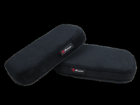 Arozzi - Memory Foam Armrest Pads - Black