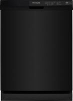 Frigidaire - 24" Front Control Built-In Plastic Tub Dishwasher with MaxDry, 54 dBA - Black