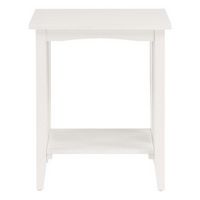 OSP Home Furnishings - Sierra Side Table - White Finish