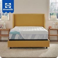 Sealy - Sealy® Dreamlife™ 3” Gel Memory Foam Mattress Topper + 1” Quilted Cooling Cover, Full - Blue