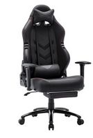 Bestier - Sweat-Proof PU Leather Gaming Chair Armrest Lumbar Support Ergonomic Office Chair with ...