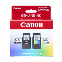 Canon - PG-240XL/CL-241XL 2-Pack High-Yield Ink Cartridges + Photo Paper - Black/Multicolor
