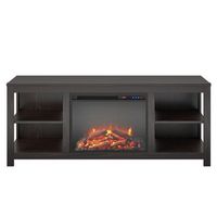 Ameriwood Home - Melville Fireplace Console TV Stand (65") - Espresso