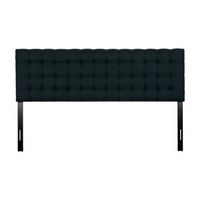 CorLiving - Valencia Square Tufted Upholstered King Headboard - Blue