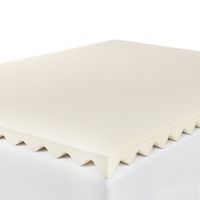 Serta - Comfort Boost 2.5-inch Memory Foam Mattress Topper Full - off-white