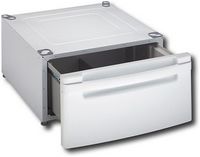 LG - Washer/Dryer Laundry Pedestal with Storage Drawer - White