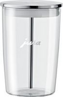 JURA - Glass Milk Container - Clear/Stainless Steel