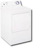 GE - 5.8 Cu. Ft. 3-Cycle Extra-Large Capacity Electric Dryer - White-on-White
