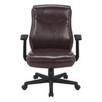 Office Star Products - Mid Back Managers Office Chair - Chocolate