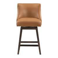 OSP Home Furnishings - Granville 26" Swivel Counter Stool - Camel/Grey