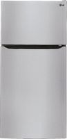 LG - 23.8 Cu. Ft. Top-Freezer Refrigerator with Ice Maker - Stainless steel