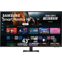 Samsung - M70D 43” LED 4K UHD 60Hz 4ms Smart Monitor with HDR 10 (HDMI, USB) - Black