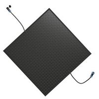 Costway - 30" x 30" Heated Snow Melting Mat with 3 in/h Speed Non-Slip Rubber for Walkway - Black