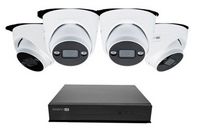 Swann - AdvancedX Wired NVR 4K Security Camera System, 8 CH, 4 PoE Dome Cameras Outdoor, 1TB, Nig...