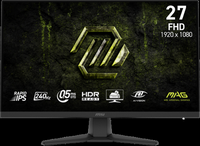 MSI - MAG 272F X24 27" LCD FHD 0.5ms Adaptive Sync Gaming Monitor with HDR Ready (DisplayPort, HD...