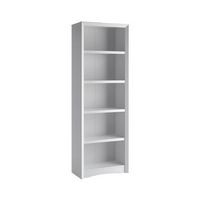 CorLiving - Quadra Collection 5 Shelf Floor-Standing Bookcase - White