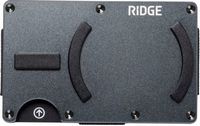 The Ridge Wallet - Gunmetal MagSafe Wallet Cash Strap - Silver