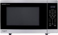 Sharp - 1.4 cu ft Countertop Microwave With Sensor Cooking - Stainless Steel