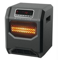 Lifesmart - 6 Element Infrared Heater with Front Air Intake - Black