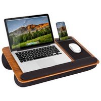 LapGear - Home Office Pro Lap Desk (Fits up to 15" Laptop) - Espresso Woodgrain