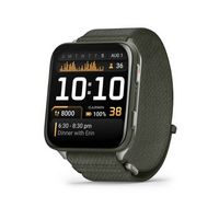 Garmin - Venu X1 GPS Smartwatch 51 mm Fiber-reinforced polymer - Moss with Titanium Caseback - (2...