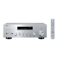 Yamaha - R-N600ASL Bluetooth 120-Watt 2.0-Channel Network Stereo Receiver with Remote - Silver