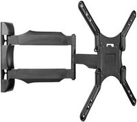 Kanto - Full-Motion Wall Mount for Most 26" - 55" Flat-Panel TVs - Black