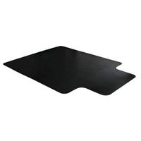 Floortex - Premium Lipped Vinyl Chair Mat for Hard Floor 36 x 48 inches - Black