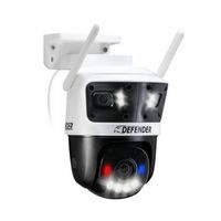 Defender - AI 3K+ Guard Tri-Lens PTZ WIFI Plug-in Security Camera, 360° Tracking, AI Detection, W...