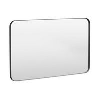 LOVMOR - 50 in. W x 30 in. H Tempered Glass Rounded Rectangle Framed Wall-Mounted Bathroom Vanity...