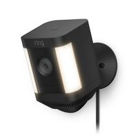 Ring - Spotlight Cam Plus Outdoor/Indoor 1080p Plug-In Surveillance Camera - Black