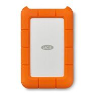 LaCie - Rugged 1TB External USB-C, USB 3.1 Gen 1 Portable Hard Drive - Orange/Silver