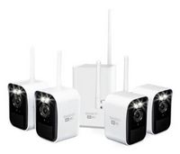 Swann - MaxRanger 4K Mini Security System 4 Wireless IP Security Cameras, Night Vision, Thermal M...
