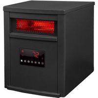 Lifesmart - 6-Element Infrared Heater with Steel Cabinet - Black