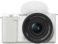 Sony - Alpha ZVE10: APS-C Content Creators’ Camera - White