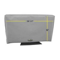 Solaire - Outdoor TV Cover for Most Flat-Panel TVs Up to 65" - Gray