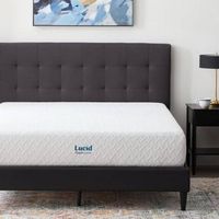 Lucid Comfort Collection - 10-inch Firm Memory Foam Mattress - Twin XL - White