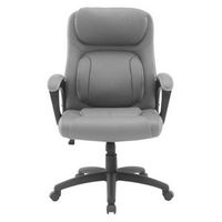 OSP Home Furnishings - Faux Leather Manager's Chair - Taupe/ Grey