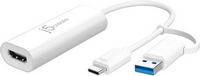 j5create - USB™ to HDMI™ Multi-Monitor Adapter, with 3.14" cable - White