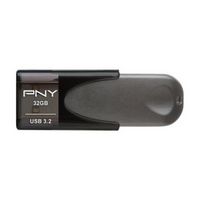 PNY - Elite Turbo Attache 4 32GB USB 3.2 Flash Drive - Black