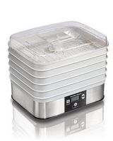 Hamilton Beach - 5 Tray Digital Food Dehydrator - Silver/White